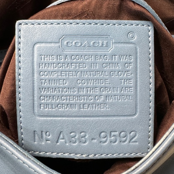 Coach Vintage Legacy Slim Flap Crossbody Vintage Glacier Blue Leather - Picture 8 of 11